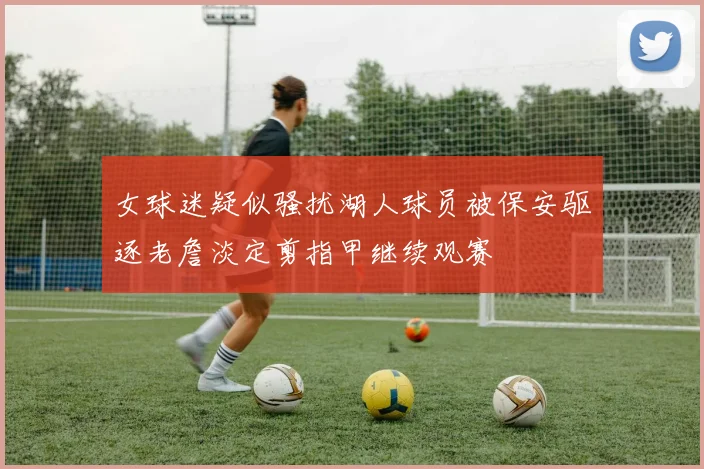 女球迷疑似骚扰湖人球员被保安驱逐老詹淡定剪指甲继续观赛
